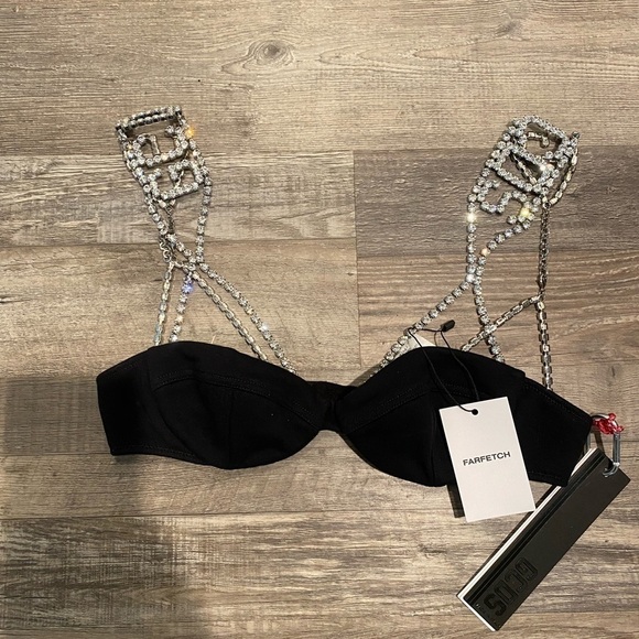 GCDS-BLING JERSEY BRA NWT - Picture 7 of 12